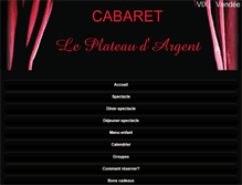 Tablet Screenshot of leplateaudargent.com